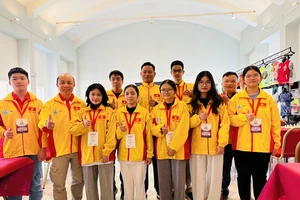Đội cờ vua trẻ Việt Nam tại giải lần này. Ảnh: MINH MINH