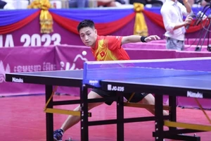 Nguyễn Anh Tú là một trong những tay vợt được đánh giá cao tại giải các tay vợt xuất sắc toàn quốc 2023. Ảnh: DŨNG PHƯƠNG
