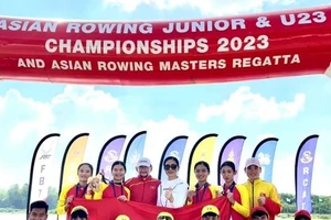 Rowing Việt Nam đã xếp nhất toàn đoàn ở giải thiếu niên, U23 châu Á 2023. Ảnh: MINH MINH