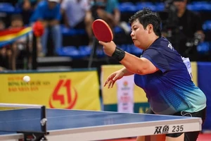 Tay vợt Mai Hoàng Mỹ Trang đã thi đấu giải vô địch quốc gia 2023 và giành HCV đơn nữ. Ảnh: DUY LINH