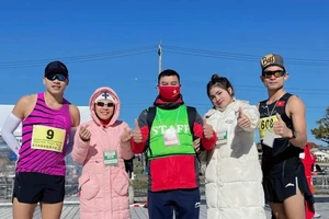 Năm 2023, điền kinh Việt Nam từng dự giải đi bộ vô địch châu Á 2023 ở Nomi (Nhật Bản). Ảnh: MINH MINH