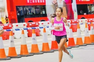 Hoàng Thị Ngọc Hoa là VĐV marathon nữ có kết quả ấn tượng ngay trước Tết Giáp Thìn 2024. Ảnh: NGỌC HOA