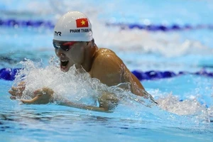 Phạm Thanh Bảo đã thi đấu nội dung 200m ếch nam tại giải bơi vô địch thế giới 2024. Ảnh: DŨNG PHƯƠNG