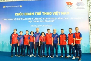 Tổ y tế của Đoàn thể thao Việt Nam tại ASIAD 19 đã đóng góp công sức quan trọng trong thành công chung cho thể thao nước nhà. Ảnh: LƯỢNG LƯỢNG