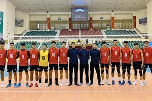 Đội bóng chuyền nam Biên Phòng là một trong những đội được khán giả yêu mến tại giải vô địch quốc gia. Ảnh: MINH MINH
