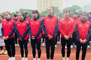 Nhóm tuyển thủ 400m nữ của điền kinh Việt Nam được tập huấn tại TPHCM thời gian này. Ảnh: MINH MINH