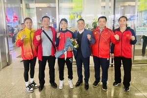 Đội boxing nữ Việt Nam ở phía Bắc sẽ tập luyện tại điểm tập ở Trung tâm HLTTQG Hà Nội để hướng tới vòng loại Olympic tiếp theo. Ảnh: MINH MINH
