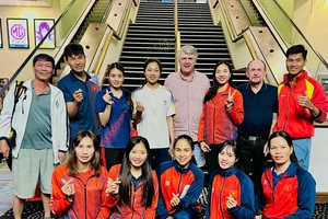 Đội đua thuyền Việt Nam đã kết thúc chương trình tập huấn ở Australia chuẩn bị chuyên môn cho vòng loại Olympic. Ảnh: MINH MINH