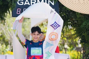 Vòng Vành Long là VĐV duy nhất của điền kinh Lâm Đồng thi đấu giải năm nay ở Phú Yên. Ảnh: DALATULTRATRAIL
