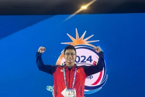 Trịnh Văn Vinh đã có kết quả hạng 6 ở giải World Cup 2024 và đảm bảo tấm vé Olympic 2024 cho thể thao Việt Nam. Ảnh: H.HÙNG