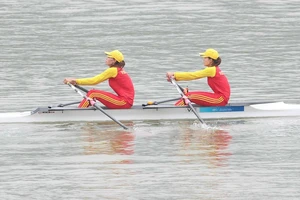 Rowing Việt Nam đang hướng tới mục tiêu giành được suất chính thức dự Olympic Paris (Pháp) 2024. Ảnh: ĐOÀN TTVN