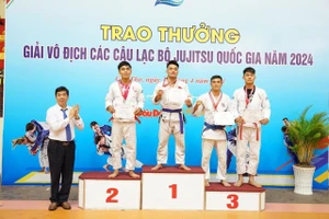 Các võ sỹ jujitsu cả nước đang có mặt tại Cần Thơ thi đấu. Ảnh: VJF