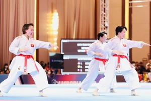 Karate Việt Nam có vị trí số 1 ở giải vô địch Đông Nam Á năm nay. Ảnh: DŨNG PHƯƠNG