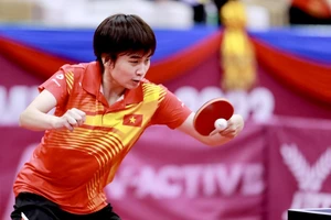 Tay vợt Nguyễn Khoa Diệu Khánh đã vào chung kết giải vòng loại Olympic nhưng không thành công. Ảnh: DŨNG PHƯƠNG