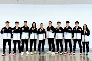 Đội cầu lông trẻ Việt Nam tại giải vô địch trẻ châu Á 2024. Ảnh: VBF