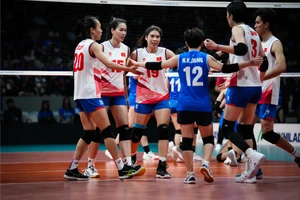 Bóng chuyền nữ Việt Nam đã lên hạng 33 thế giới. Ảnh: FIVB