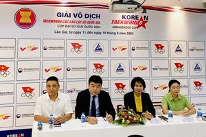 Đại diện Cục TDTT thông tin cụ thể về giải taekwondo vô địch câu lạc bộ quốc gia 2024. Ảnh: MINH MINH