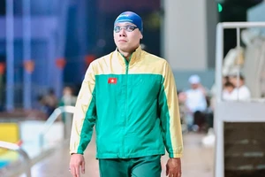 Trần Duy Khôi đạt phong độ tốt và giành HCV trong ngày thứ 3 của giải đấu. Ảnh: HCMSWIMMING