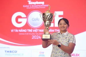 Golf thủ trẻ Nguyễn Bảo Châu vô địch giải đấu quan trọng ở tuổi 12. Ảnh: NHƯ Ý