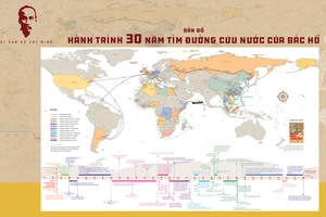 Ra mắt “Bản đồ Hành trình 30 năm tìm đường cứu nước của Bác Hồ” 