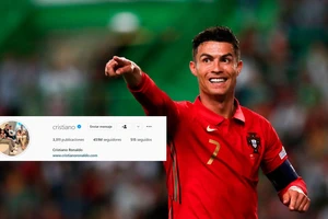 Cristiano Ronaldo chạm mốc 451 triệu follower trên Instagram