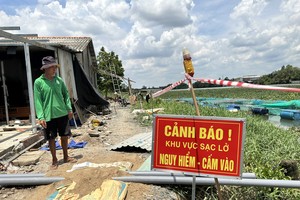 Over 360 households affected by erosion along Vam Co Tay River’s embankment