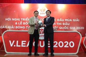 V-League 2020 sẽ có nhà tài trợ đến từ Hàn Quốc. Ảnh: MINH HOÀNG