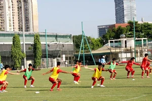 Toàn đội tích cực tập luyện hướng đến giải U20 châu Á 2023