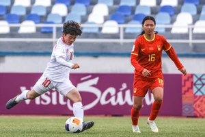 Ngọc Minh Chuyên ghi bàn thắng duy nhất cho đội U20 nữ Việt Nam tại VCK U20 nữ châu Á 2024