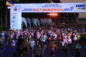 Hơn 3.500 VĐV tham dự Giải Half Marathon Thành phố mới Bình Dương năm 2024