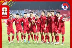 Đội tuyển Việt Nam tại hai trận vòng loại World Cup 2026 vào đầu tháng 6-2024.