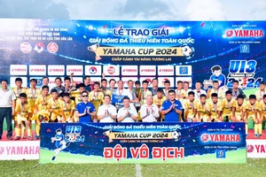 Các cầu thủ trẻ SLNA đăng quang ở mùa giải 2024