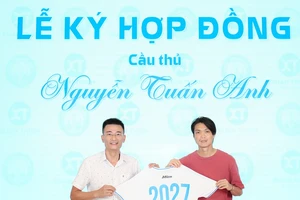 Tuấn Anh ký bản hợp đồng gia hạn đến hết mùa bóng 2027