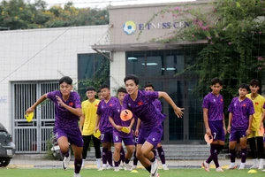 U16 Việt Nam trên sân tập ngày 1-8