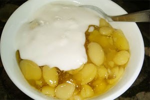 Broad bean sweetened porridge, simple but so delicious