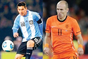 Bán kết, Argentina - Hà Lan (3 giờ ngày 10-7): Robben - Messi so tài