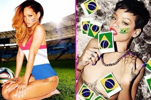 Rihanna cuồng nhiệt vì World Cup