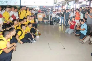 Đội tuyển Futsal Việt Nam được chào đón nồng nhiệt