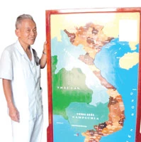 Tấm bản đồ Việt Nam “Độc nhất vô nhị”