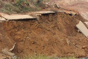 Đắk Nông: Sụt lún nghiêm trọng tại Khu công nghiệp Nhân Cơ