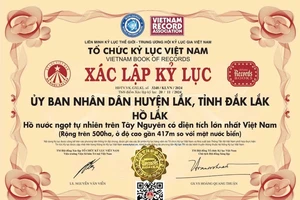 Thu hồi chứng nhận kỷ lục Việt Nam của hồ Lắk để điều chỉnh