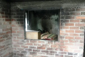 Một cụ bà bị chết cháy trong nhà
