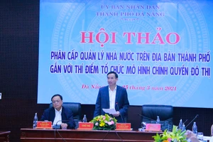 Ông Lê Trung Chinh, Chủ tịch UBND TP Đà Nẵng kết luận hội thảo