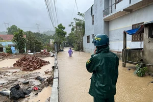 Huyện Hòa Vang ngập lụt cục bộ ở nhiều nơi