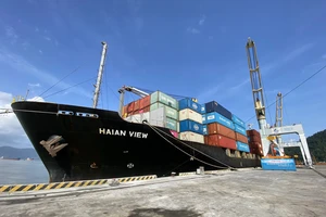 Cảng Chân Mây đón chuyến tàu container đầu tiên Hải An View với sức chứa 1.577 TEU