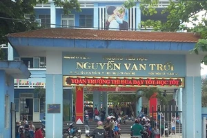 Cổng trường Tiểu học Nguyễn Văn Trỗi (quận Liên Chiểu, TP Đà Nẵng)