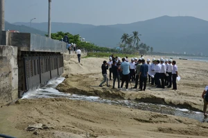 Đà Nẵng: Yêu cầu khắc phục sự cố nước thải tràn ra biển