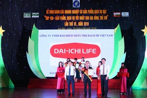 Công ty Bảo hiểm Nhân thọ Dai-ichi Việt Nam được vinh danh