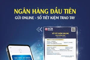 SCB là ngân hàng đầu tiên gửi online sổ tiết kiệm trao tay - Nay có thể dễ dàng nhận ngay sổ qua SMS