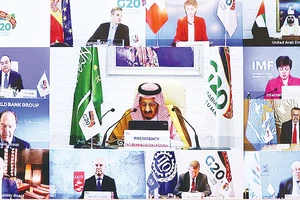 Các nhà lãnh đạo tham dự Hội nghị thượng đỉnh Nhóm các nền kinh tế phát triển và mới nổi hàng đầu thế giới (G20)